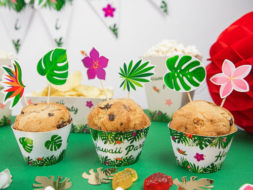 Hawaii Party cupcake liners - 6 pcs.