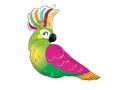 Tropical Parrot foil balloon - 78 x 71 cm - 1 pc.