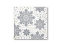 Christmas napkins Silver snowflakes - 33 cm - 20 pcs.