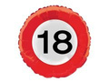 Balon foliowy Znak Zakazu - 18tka - 46 cm - 1 szt.