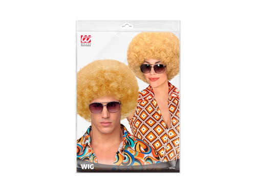 Blond peruka afro disco z lat 70.