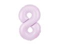 Number 8 Lilac Foil Balloon - 100 cm - 1 pc