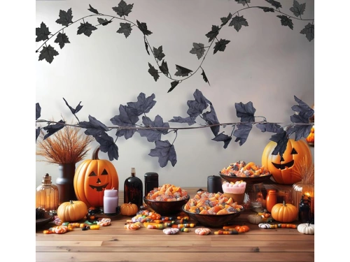 Black Leaves Garland - 1,8 m - 1 pc