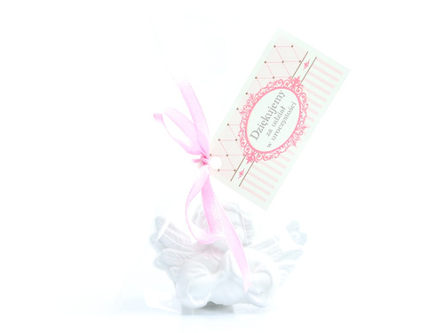 Figurka dziecko w różowym bucie - 10,5 cm
