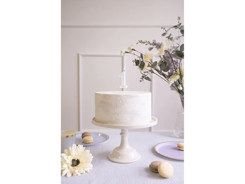 Świeczka cyferka jeden jasna mięta - 1 - 1 szt.