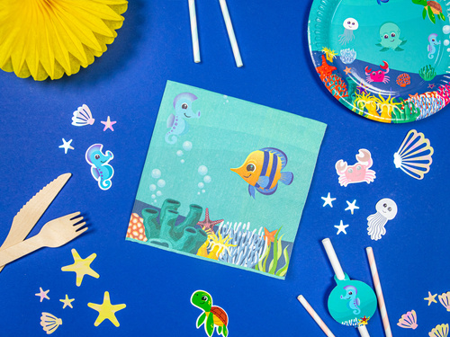 Birthday napkins Underwater World - 33 cm - 20 pcs.