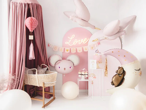 Foil balloon Teddy bear on the moon