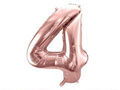 Foil balloon number 4 pink gold - 86 cm - 1 pc.