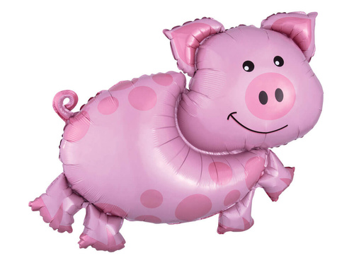 Pig foil balloon - 89 x 64 cm - 1 pc