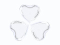 Balony foliowe Serca srebrne - 23 cm - 3 szt.