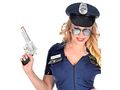 Cowboy gun silver - 20 cm - 1 szt.