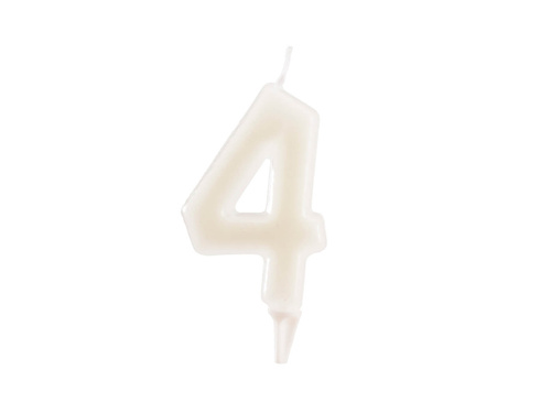 Numeral birthday candle "4" FLUOR - 1 pc