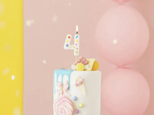 Candle no 4 - 1 pc