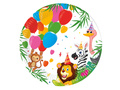 Safari birthday plates - 23 cm - 8 pcs.