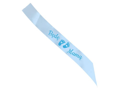 Baby Shower I'll Be a Mom sash - 140 cm - 1 pc.