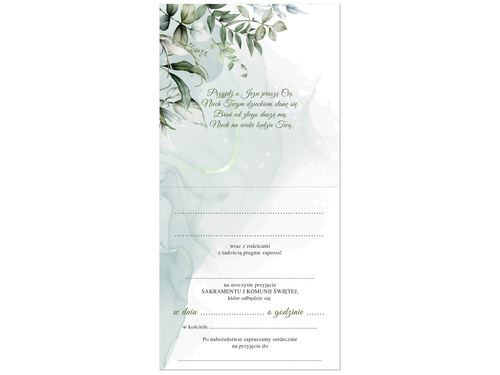 Invitations for the First Holy Communion - 6 pcs.