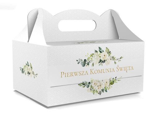 Decorative boxes for communion cake - 10 pcs.