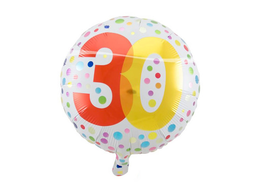 Foil Balloon Rainbow Dots