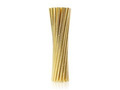 Gold metallic tube straws - 24 pcs.