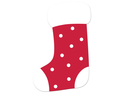 Double-sided Christmas decoration Santa's shoe - 43 cm