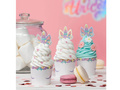 Set of cupcake decorations Unicorn - 12 pcs.