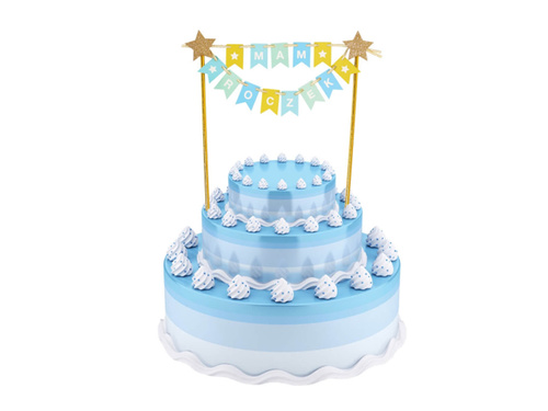 Cake topper I have a birthday cake blue - 1 pc.