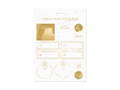 Christmas stickers gold - 10 pcs.