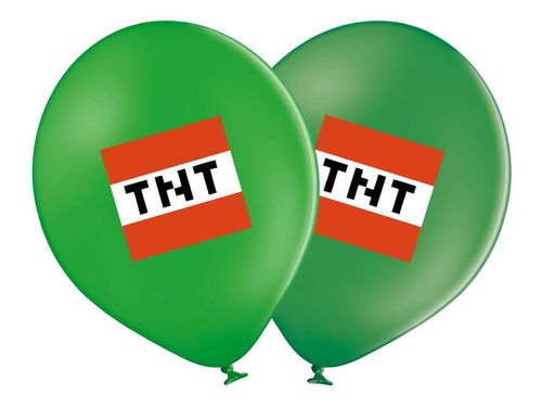 TNT Pixels printed balloons - 37 cm - 6 pcs.