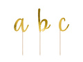 Golden Alphabet cake topper - 53 pcs.