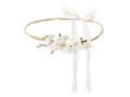 Garland with flowers white - 1 piece.