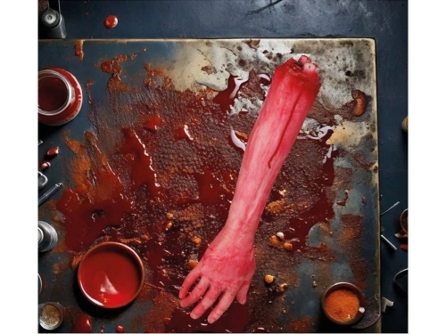 Amputated arm
