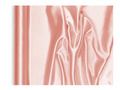 Plain satin - peach - 48 cm x 9 meters