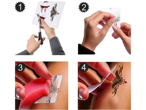 Punk scar with adehesive - 1 pc