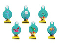 Trumpet Whistles Unrolled Underwater World - 6 pcs