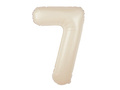 Foil balloon cream number 7 - 100 cm - 1 pc.