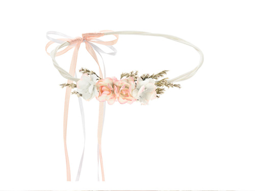 Peach flower garland - 1 piece.