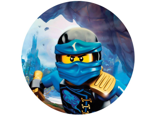 Dekoracyjny opłatek tortowy Ninjago - 20 cm