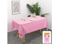 Obrus foliowy różowy - 137 x 274 cm - 1 szt.