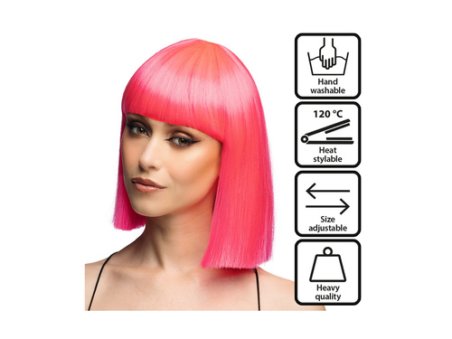 Peruka Djamilla figlarny róż