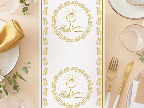Holy Communion table runner decoration - 33 cm x 2 m - 1 pcs.