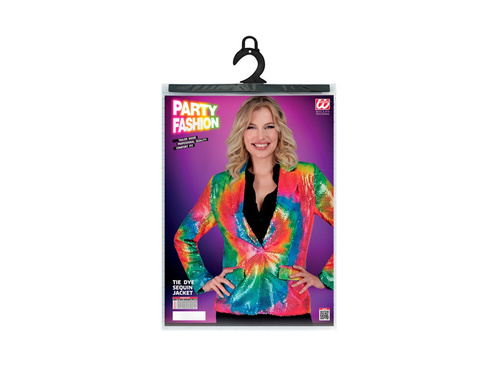 Imprezowa marynarka Party Fashion - tie-dye cekinowa