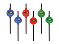 Ninja birthday straws - 6 pcs.