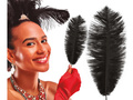 Ostrich Feather Black Big 30 cm