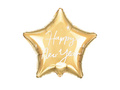 Foil balloon Star Happy New Year - 38 x 44 cm - 1 pc.