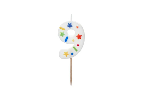 Candle no 9 - 1 pc