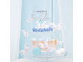 Happy Birthday silver cake topper - 1 pc.