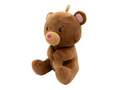 2-in-1 plush toy balloon weight brown bear with loop - 21 cm - 170g