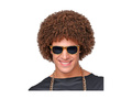 Brązowa peruka afro disco z lat 70.