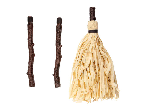 Collapsible Crooked Witch Broom - 125 cm - 1 pc