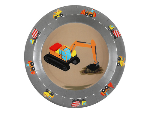 Plates Construction - 22,5 cm - 10 pcs.